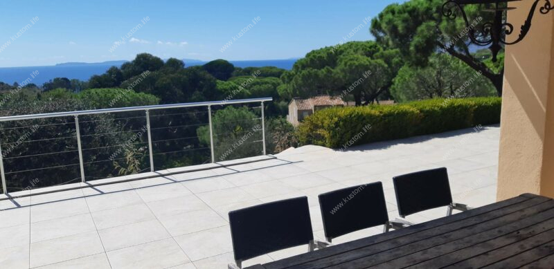 Terrasse - Plage de Gigaro Housesitting Frankreich 2020